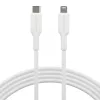 USB-C na Lightning kábel 2 m, d bramante re-charge (USB 2.0, biely)