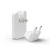 d bramante dbramante1928 Pro EU/US tenká nabíjačka — USB-C 20 W + USB-A 18 W, biela, AC pre interiér