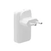 d bramante dbramante1928 Pro EU/US tenká nabíjačka — USB-C 20 W + USB-A 18 W, biela, AC pre interiér