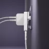 d bramante dbramante1928 Pro EU/US tenká nabíjačka — USB-C 20 W + USB-A 18 W, biela, AC pre interiér