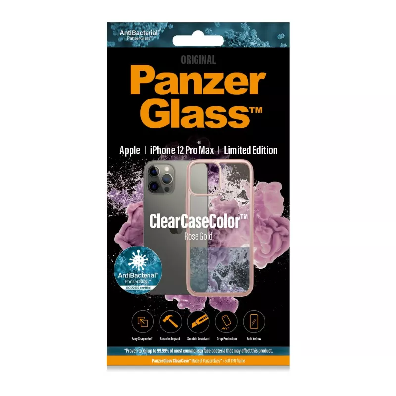 PanzerGlass ® ClearCaseColor™ iPhone 12 Pro Max – Rose Gold Limited Edition