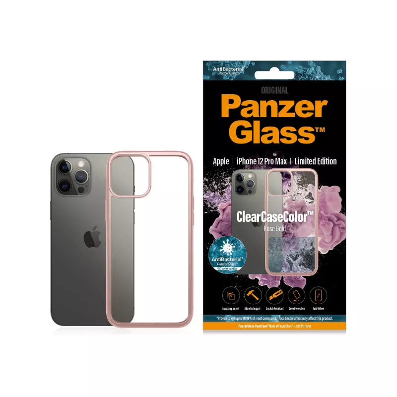 PanzerGlass ® ClearCaseColor™ iPhone 12 Pro Max – Rose Gold Limited Edition