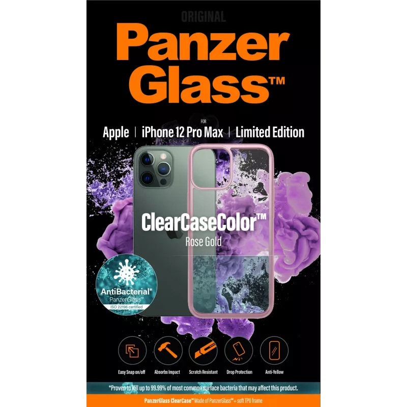 PanzerGlass ® ClearCaseColor™ iPhone 12 Pro Max – Rose Gold Limited Edition