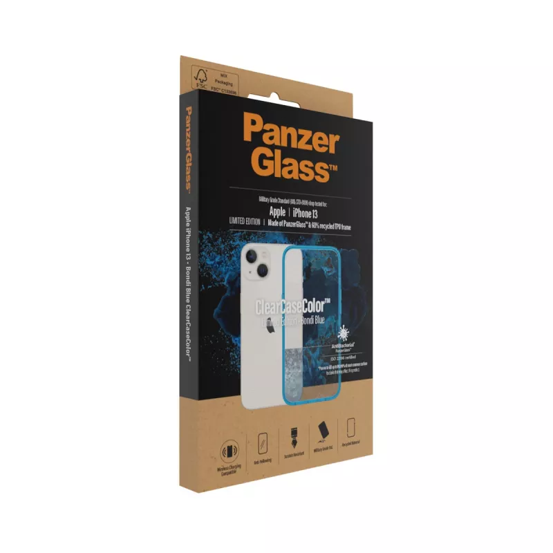 ClearCaseColor puzdro PanzerGlass Apple iPhone 13 Bondie Blue