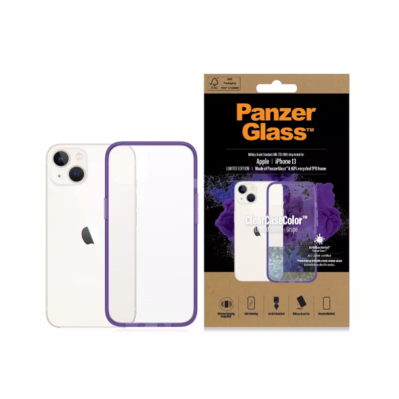 PanzerGlass ® ClearCaseColor™ iPhone 13 – Grape