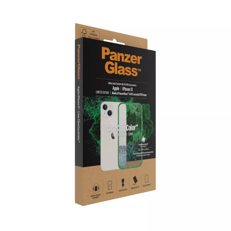 ClearCaseColor puzdro PanzerGlass Apple iPhone 13 Lime 0334