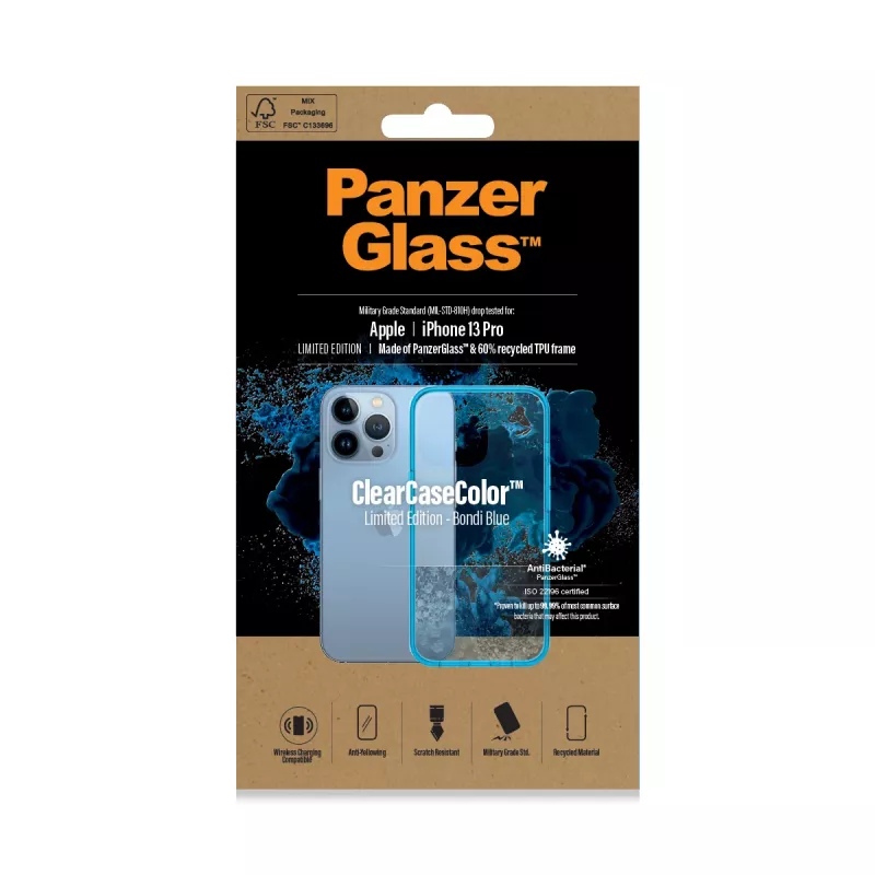Kryt PanzerGlass ClearCaseColor iPhone 13 Pro Bondie Blue