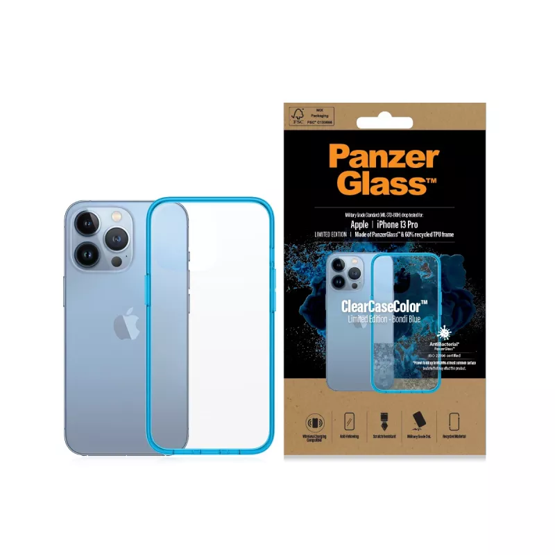 Kryt PanzerGlass ClearCaseColor iPhone 13 Pro Bondie Blue