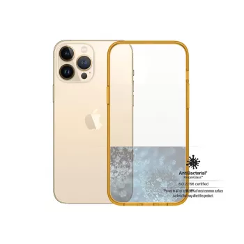 Ochranný kryt ClearCaseColor PanzerGlass pre iPhone 13 Pro Max 6,7 palca – PET a tvrdené sklo, oranžová