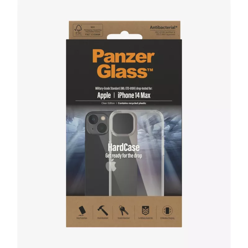 PanzerGlass HardCase kryt na telefón 17 cm (6,7 palca) priehľadný