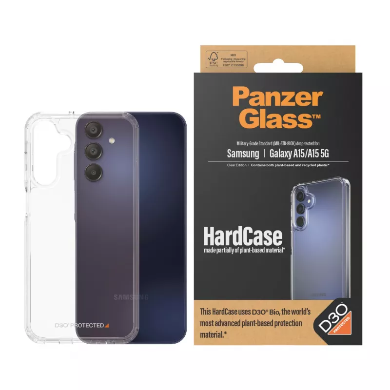PanzerGlass® HardCase priehľadný s D3O® Samsung Galaxy A15 | A15 5G