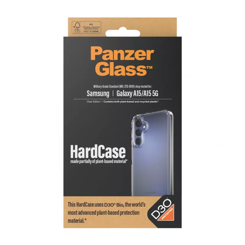 PanzerGlass® HardCase priehľadný s D3O® Samsung Galaxy A15 | A15 5G