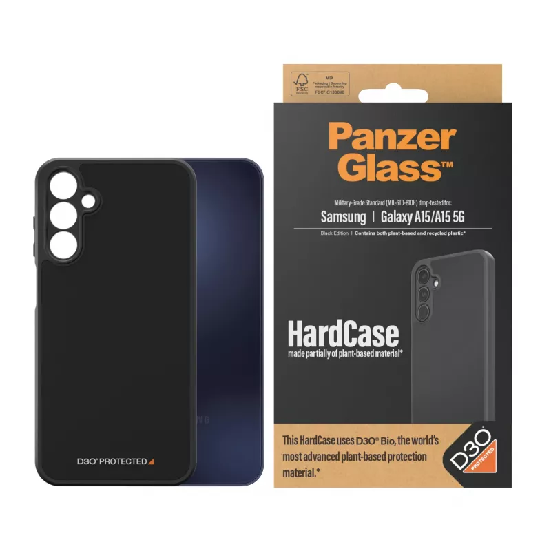 PanzerGlass® HardCase čierny s D3O® Samsung Galaxy A15 | A15 5G