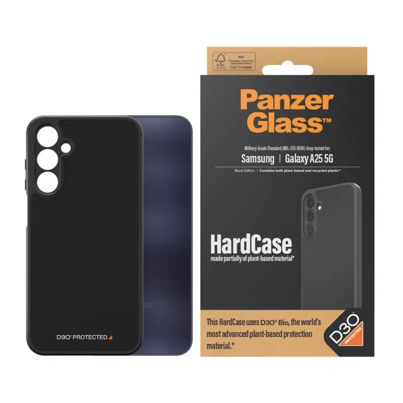 PanzerGlass HardCase s D3O MagSafe, Samsung Galaxy A25 5G, priehľadný