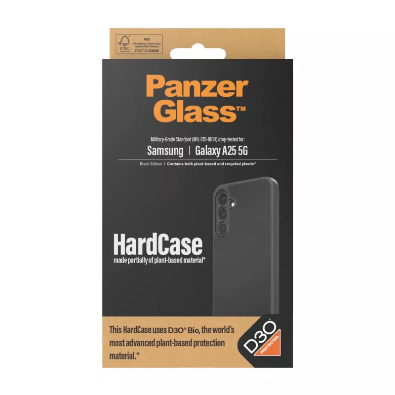 PanzerGlass HardCase s D3O MagSafe, Samsung Galaxy A25 5G, priehľadný