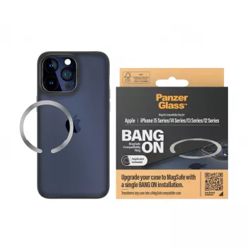 PanzerGlass Bang On Kompatibilný krúžok MagSafe pre iPhone 12/13/14/15, priehľadný