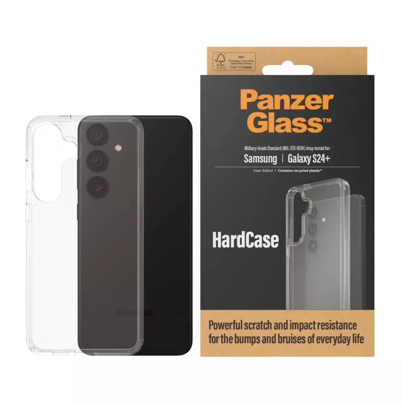 PanzerGlass ® HardCase priehľadný Samsung Galaxy S24+, kryt, Samsung, Samsung - Galaxy S24 Plus, priehľadný