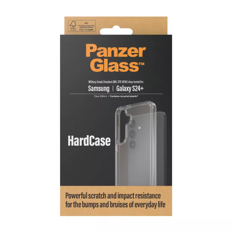 PanzerGlass ® HardCase priehľadný Samsung Galaxy S24+, kryt, Samsung, Samsung - Galaxy S24 Plus, priehľadný