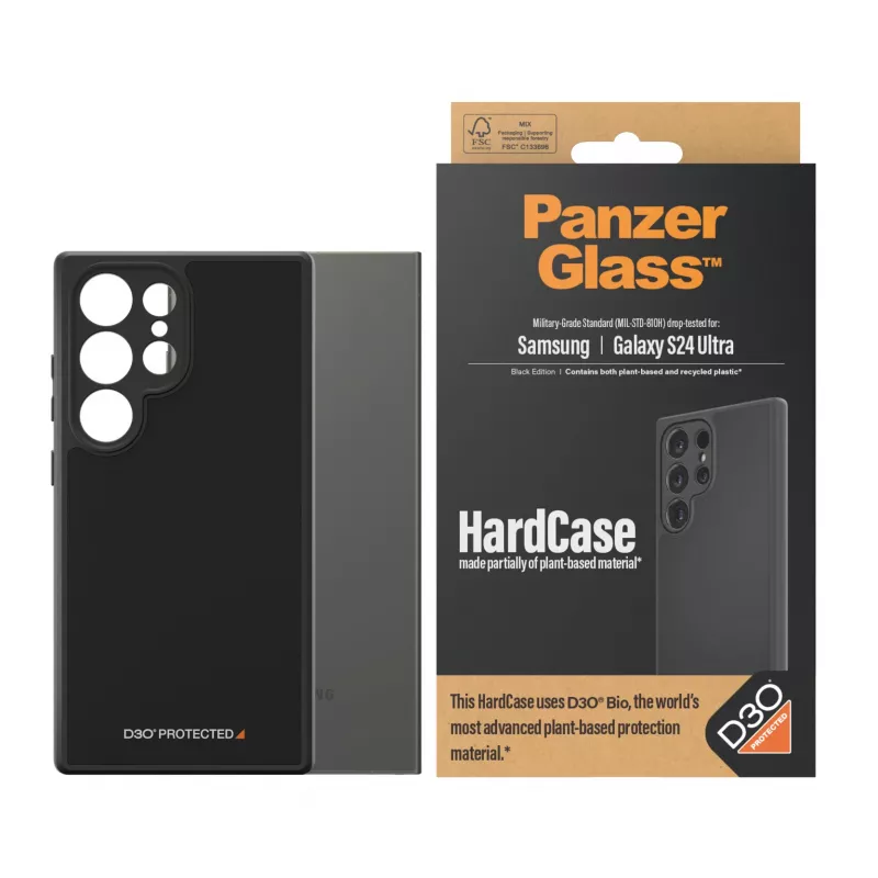 PanzerGlass ® HardCase čierny s D3O® Samsung Galaxy S24 Ultra