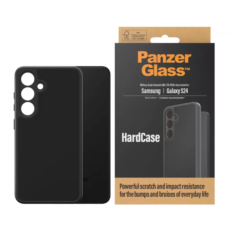 PanzerGlass ® HardCase čierny Samsung Galaxy S24, kryt, Samsung, Samsung - Galaxy S24, čierny