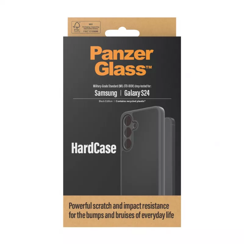 PanzerGlass ® HardCase čierny Samsung Galaxy S24, kryt, Samsung, Samsung - Galaxy S24, čierny