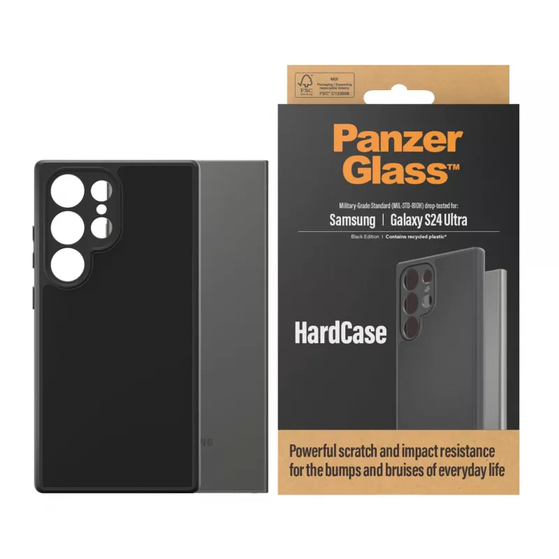 PanzerGlass ® HardCase čierny Samsung Galaxy S24 Ultra, kryt, Samsung, Samsung - Galaxy S24 Ultra, čierny