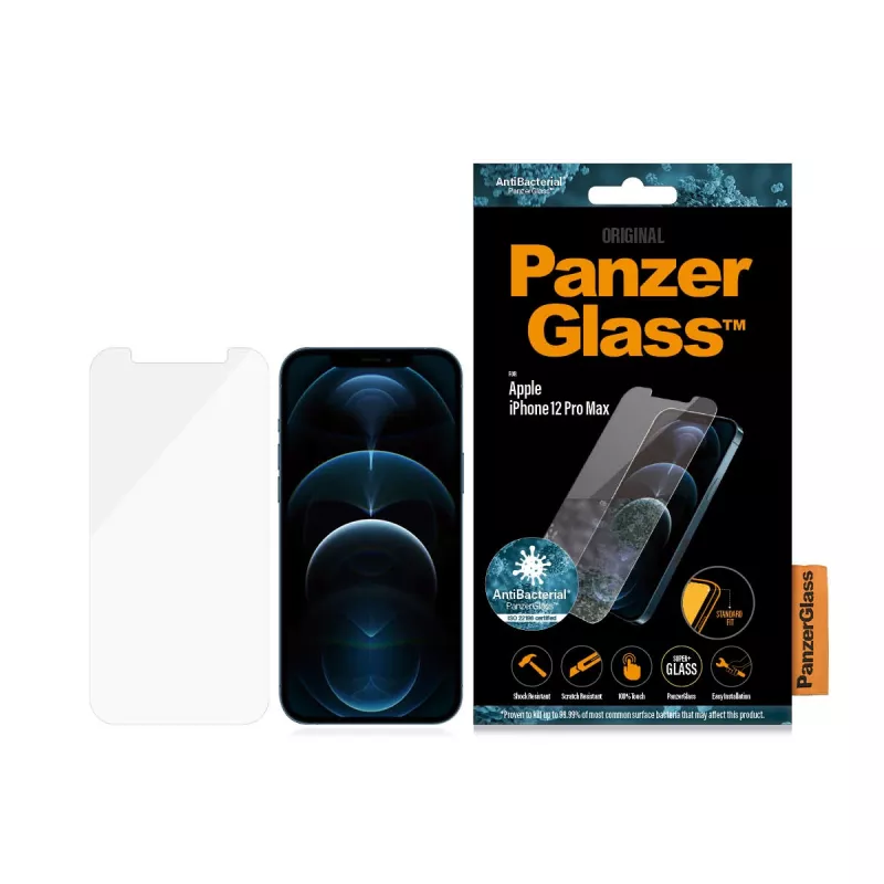 Ochranná fólia displeja PanzerGlass Apple iPhone 12 Pro Max Standard Fit