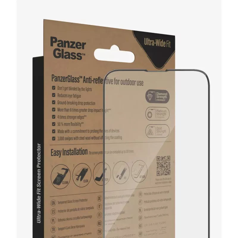 PanzerGlass ® antireflexná ochrana displeja iPhone 14 Plus | 13 Pro Max | Ultra-Wide Fit s EasyAligner