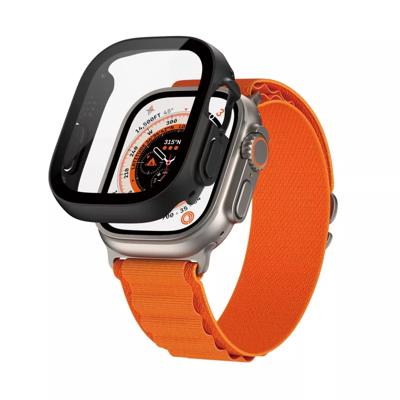 PanzerGlass ® ochranná fólia displeja Full Body s D3O® Apple Watch Ultra | 49mm | čierna