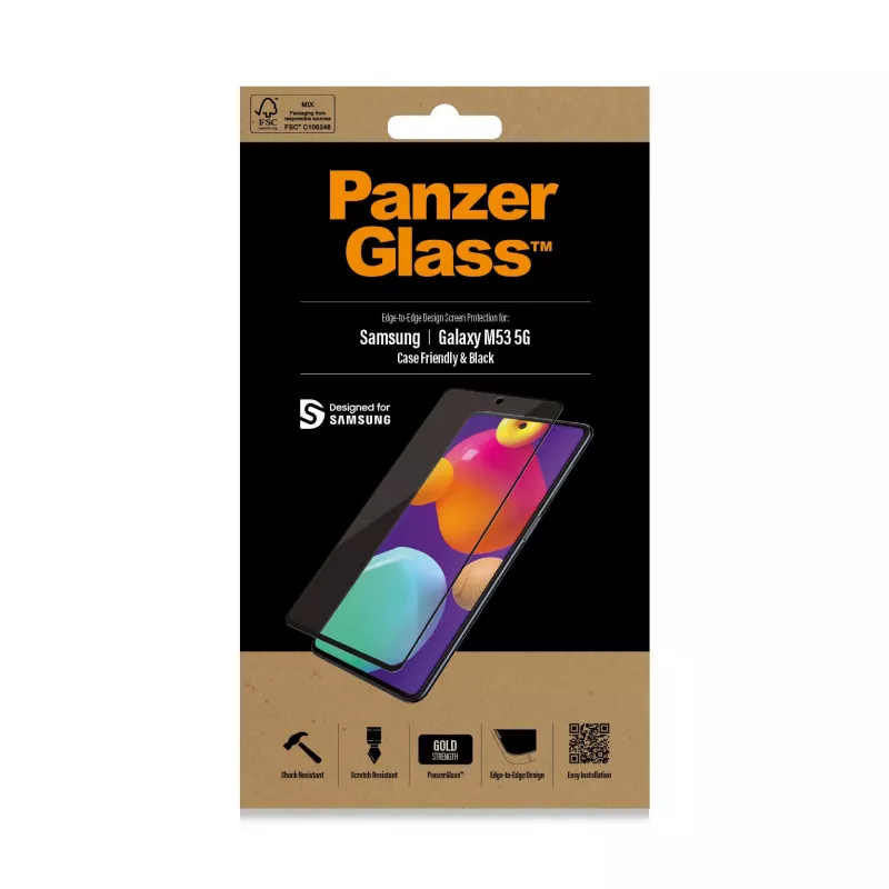 PanzerGlass® ochrana displeja Samsung Galaxy M53 5G | M54 5G | Ultra-Wide Fit