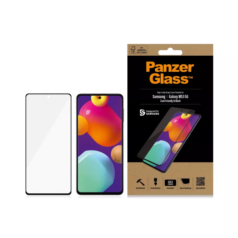 PanzerGlass® ochrana displeja Samsung Galaxy M53 5G | M54 5G | Ultra-Wide Fit