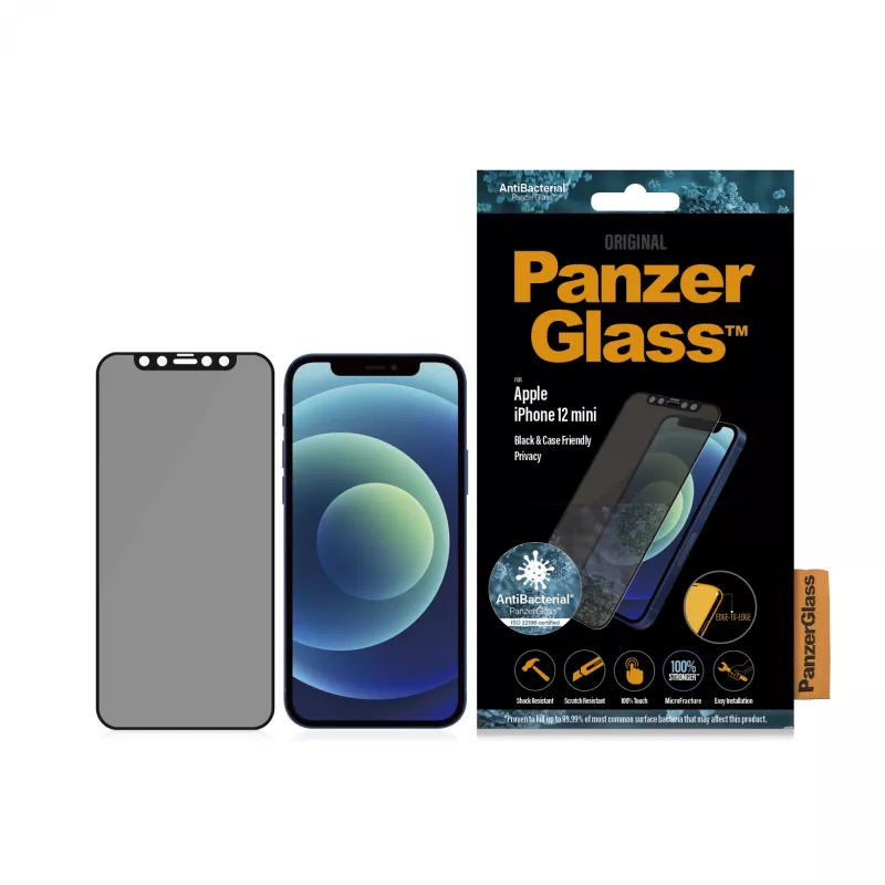 PanzerGlass ® ochranná fólia displeja proti zvedavým pohľadom iPhone 12 Mini | Edge-to-Edge