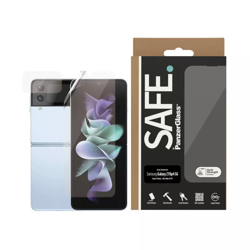 PanzerGlass SAFE. by ® ochrana displeja Samsung Galaxy Z Flip4 5G
