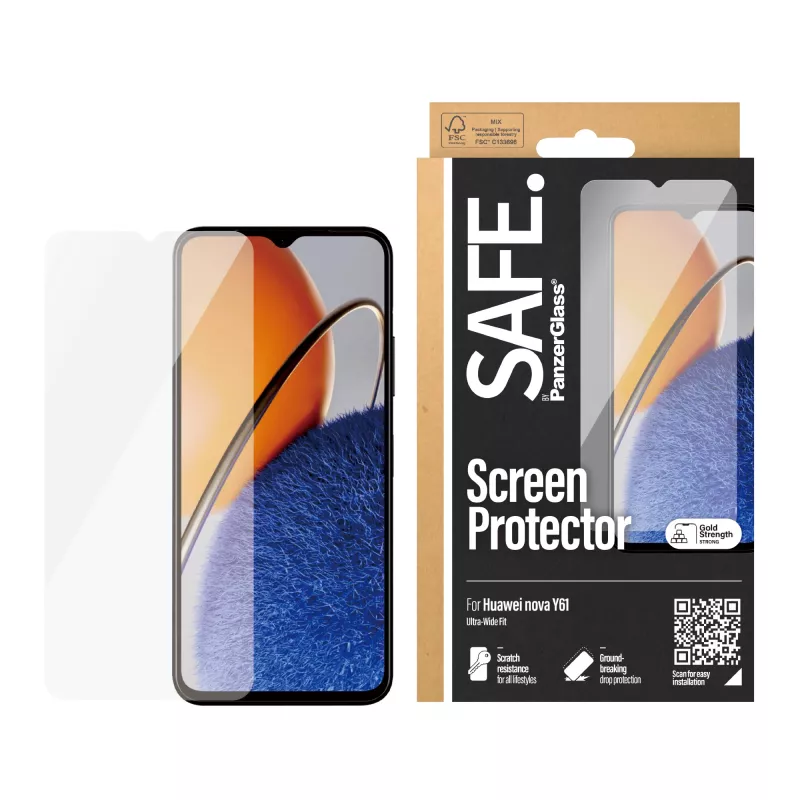 PanzerGlass SAFE. by ® ochranná fólia displeja Huawei Nova Y61 | Ultra-Wide Fit