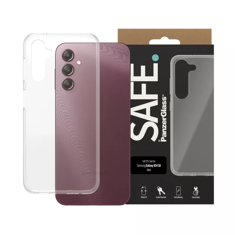 PanzerGlass SAFE. by ® TPU puzdro Samsung Galaxy A14 | A14 5G | transparentné