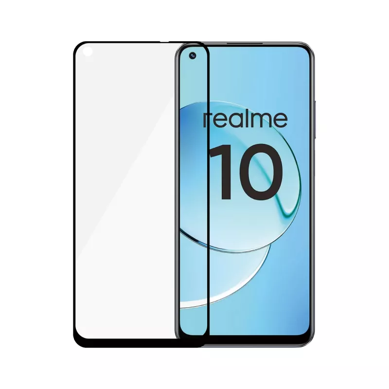 Tvrdené pancierové sklo PanzerGlass SAFE pre Realme 10 — Ultra-Wide Fit, čierne