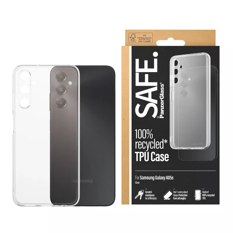 PanzerGlass SAFE. by ® TPU puzdro transparentné Samsung Galaxy A05s