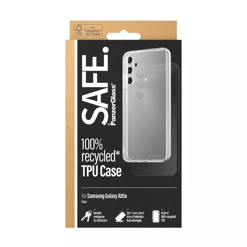 PanzerGlass SAFE. by ® TPU puzdro transparentné Samsung Galaxy A05s