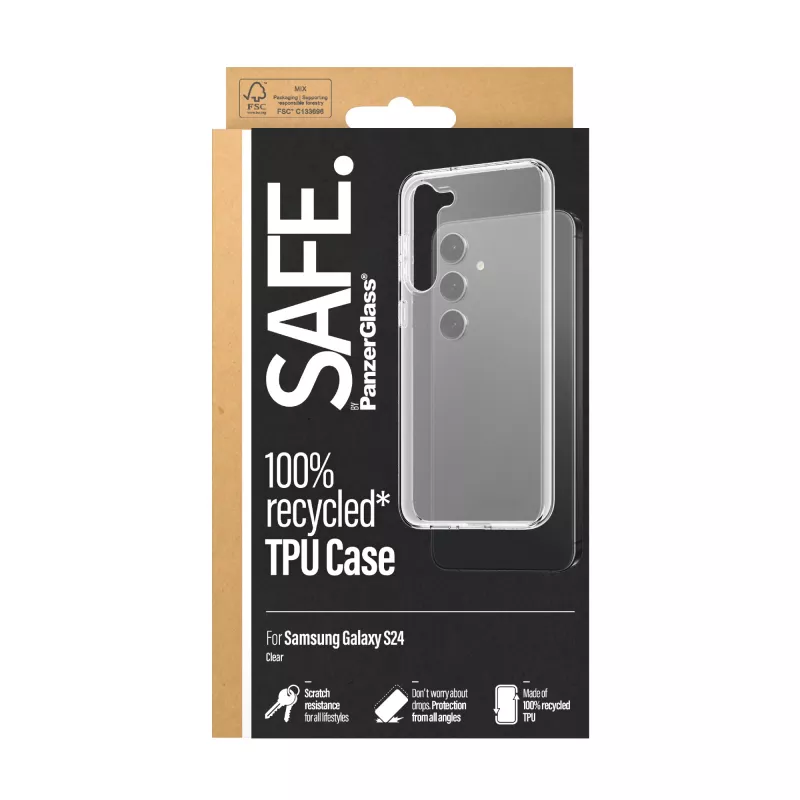 PanzerGlass SAFE. by ® TPU puzdro Samsung Galaxy S24 | Transparentné