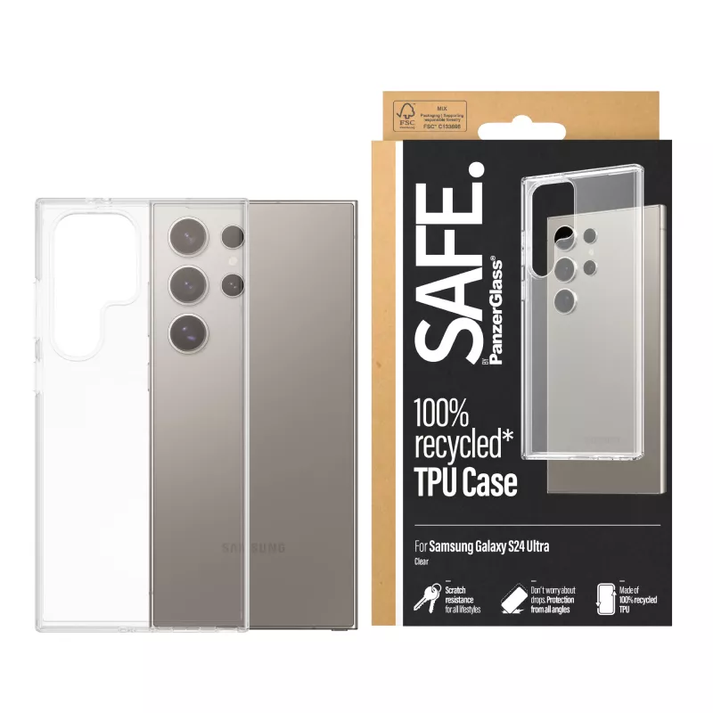 PanzerGlass SAFE. by ® TPU puzdro Samsung Galaxy S24 Ultra | Transparentné