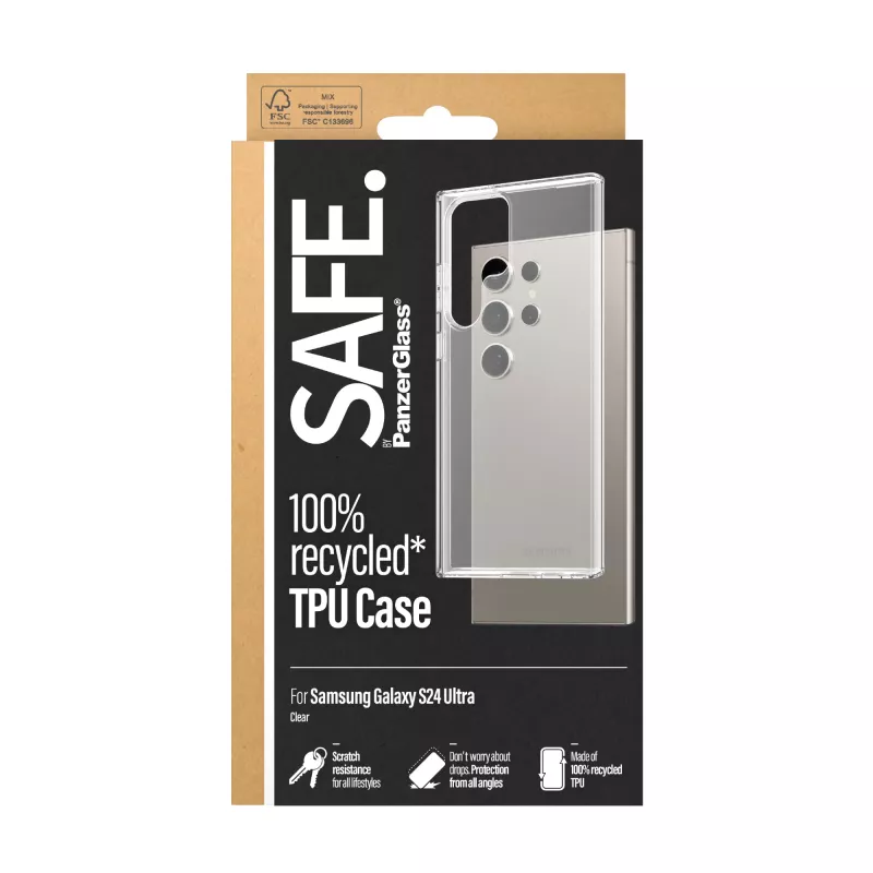 PanzerGlass SAFE. by ® TPU puzdro Samsung Galaxy S24 Ultra | Transparentné