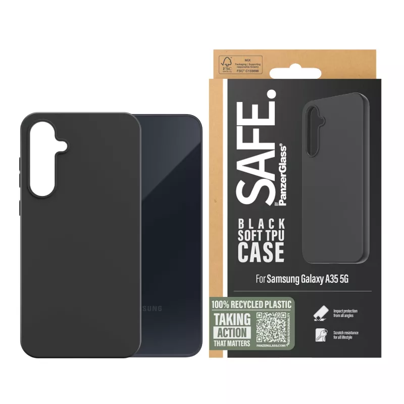 PanzerGlass SAFE. by ® TPU puzdro Samsung Galaxy A35 5G | Čierna