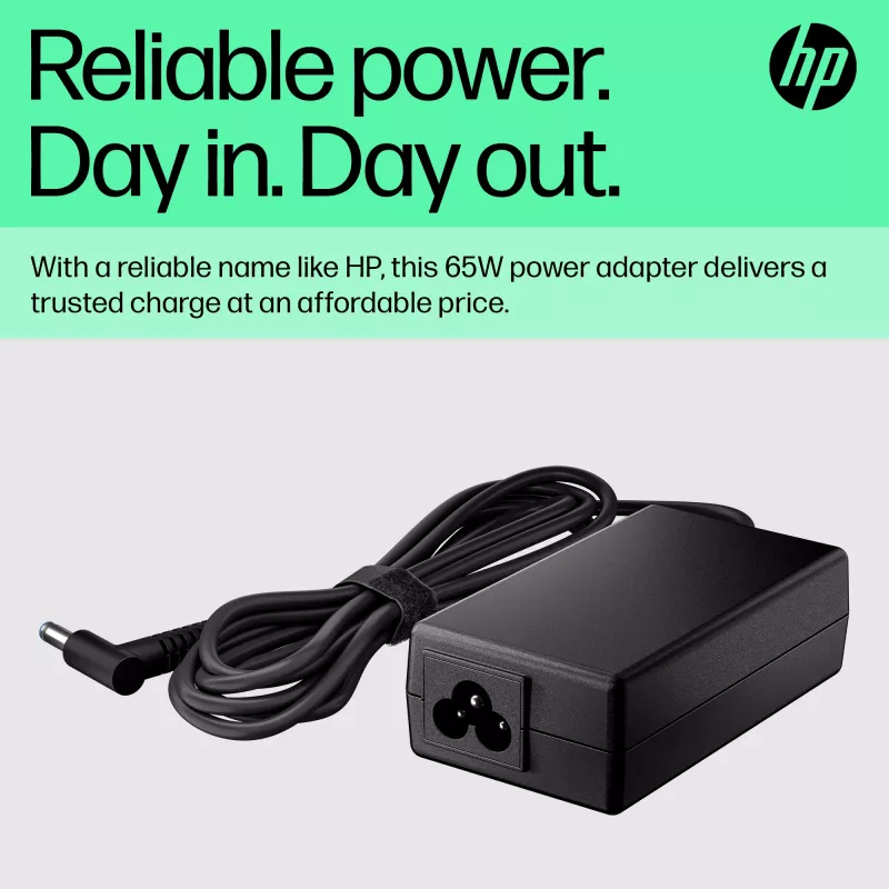 HP 65W Smart AC adaptér, notebook, interiérový, 65 W, kompatibilný s HP ProBook 440 G6 Notebook PC; HP ProBook 450 G6 Notebook PC; HP ProBook x360 11..., Business, čierny