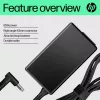 HP 65W Smart AC adaptér, notebook, interiérový, 65 W, kompatibilný s HP ProBook 440 G6 Notebook PC; HP ProBook 450 G6 Notebook PC; HP ProBook x360 11..., Business, čierny