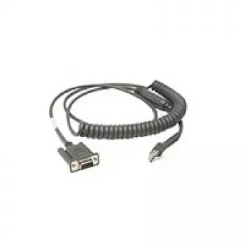Zebra CBA-R46-C09ZBR sériový kábel čierny 2,8 m RS232 DB9
