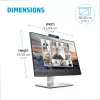 HP E24m G4 počítačový monitor 60,5 cm (23,8 palca) 1920 x 1080 pixelov Full HD čierny, strieborný