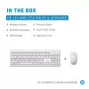 HP 230 bezdrôtová kombinácia myši a klávesnice, plná veľkosť (100%), bezdrôtová, RF Wireless, membránová, biela, myš súčasťou