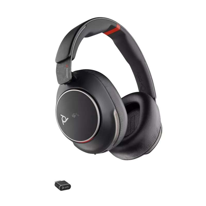HP Poly Voyager Surround 85 UC Microsoft Teams Certified USB-C headset +USB-C/A adaptér +nabíjacia stanica