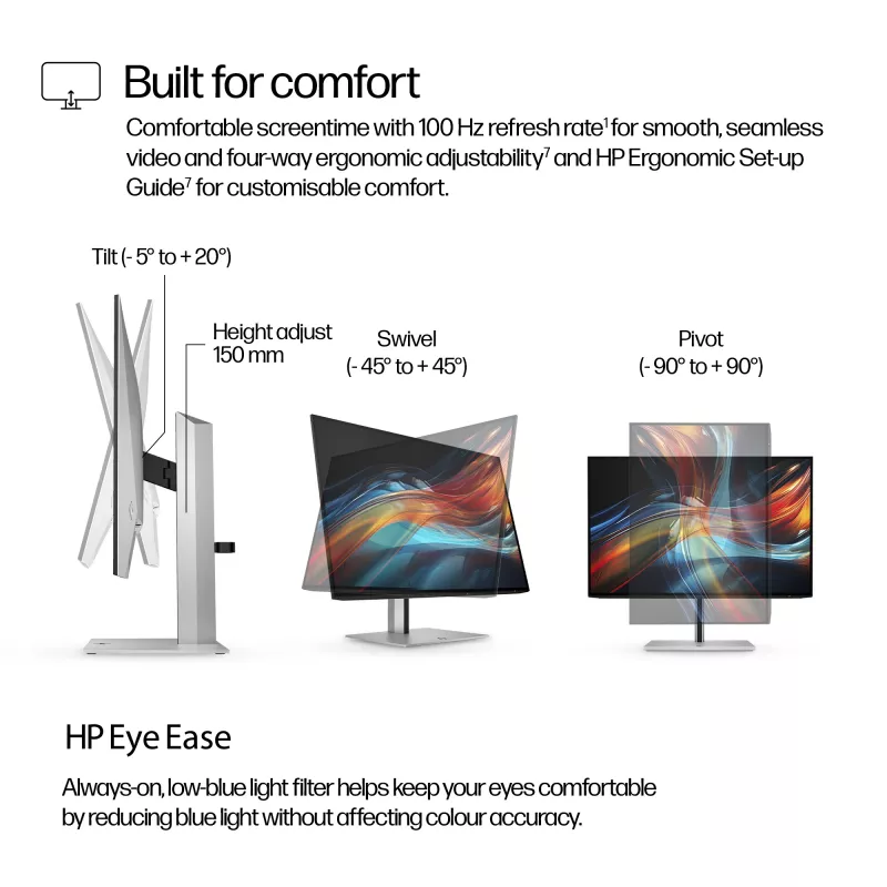 HP Series 7 Pro 61 cm (24 palcov) WUXGA USB-C monitor – 724pu bez PVC
