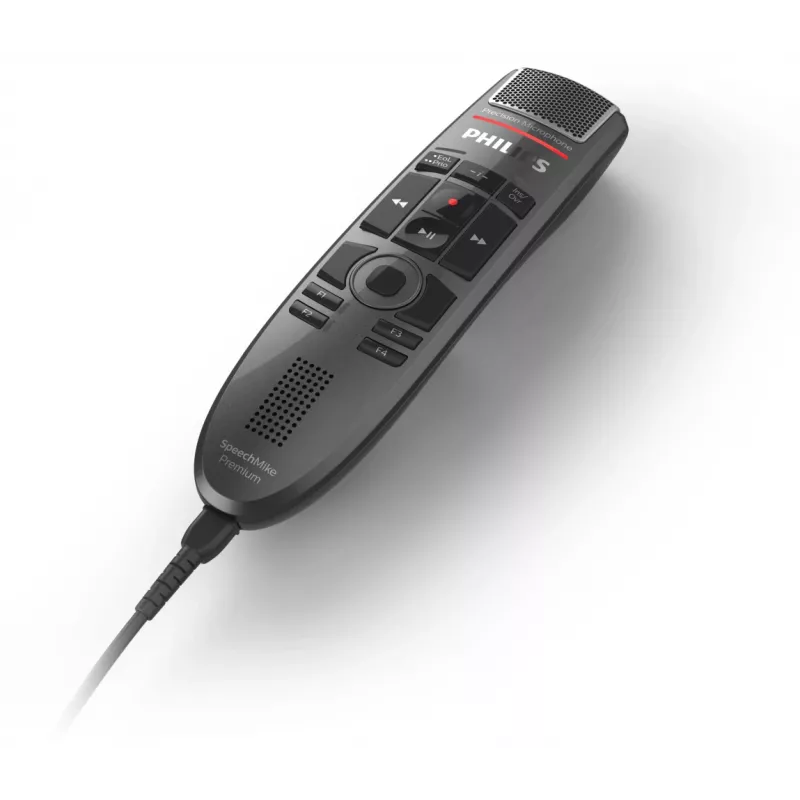 Mikrofón Philips SpeechMike Premium Touch čierny jednosmerný USB káblový -37 dB